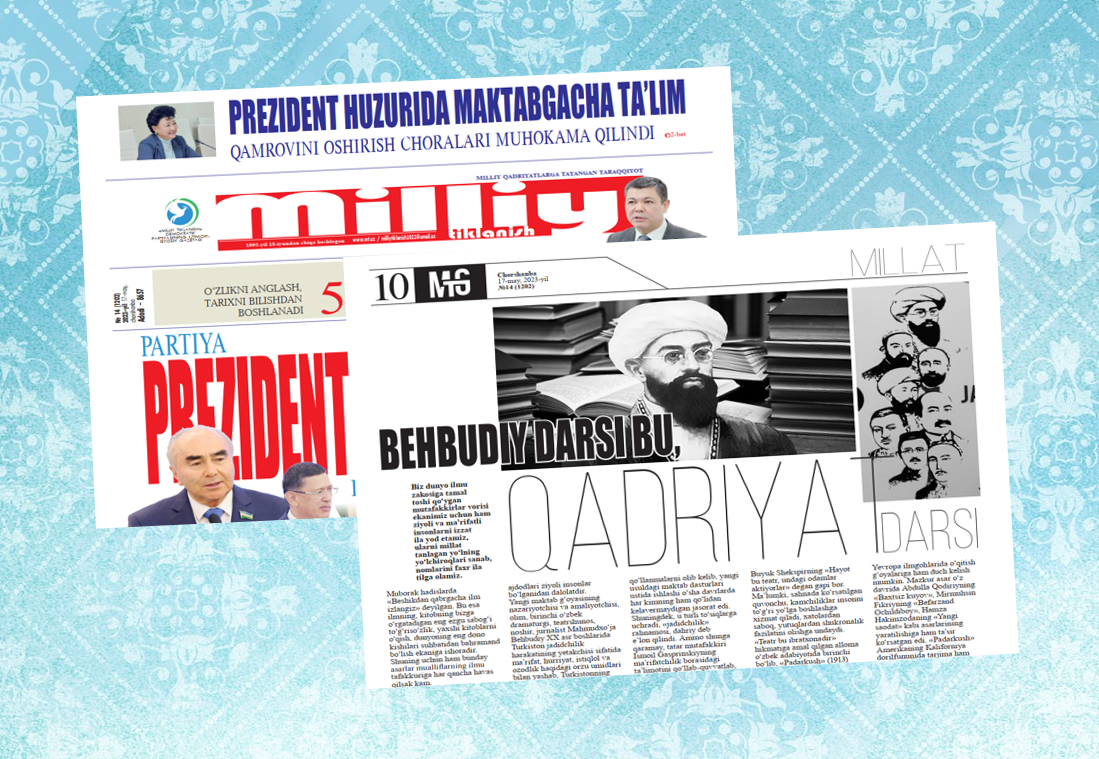 Behbudiy darsi bu, qadriyat darsi...