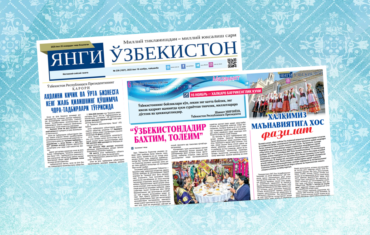 “O‘zbekistondadir baxtim, toleim”