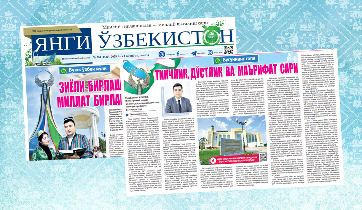 Tinchlik, do‘stlik va ma’rifat sari