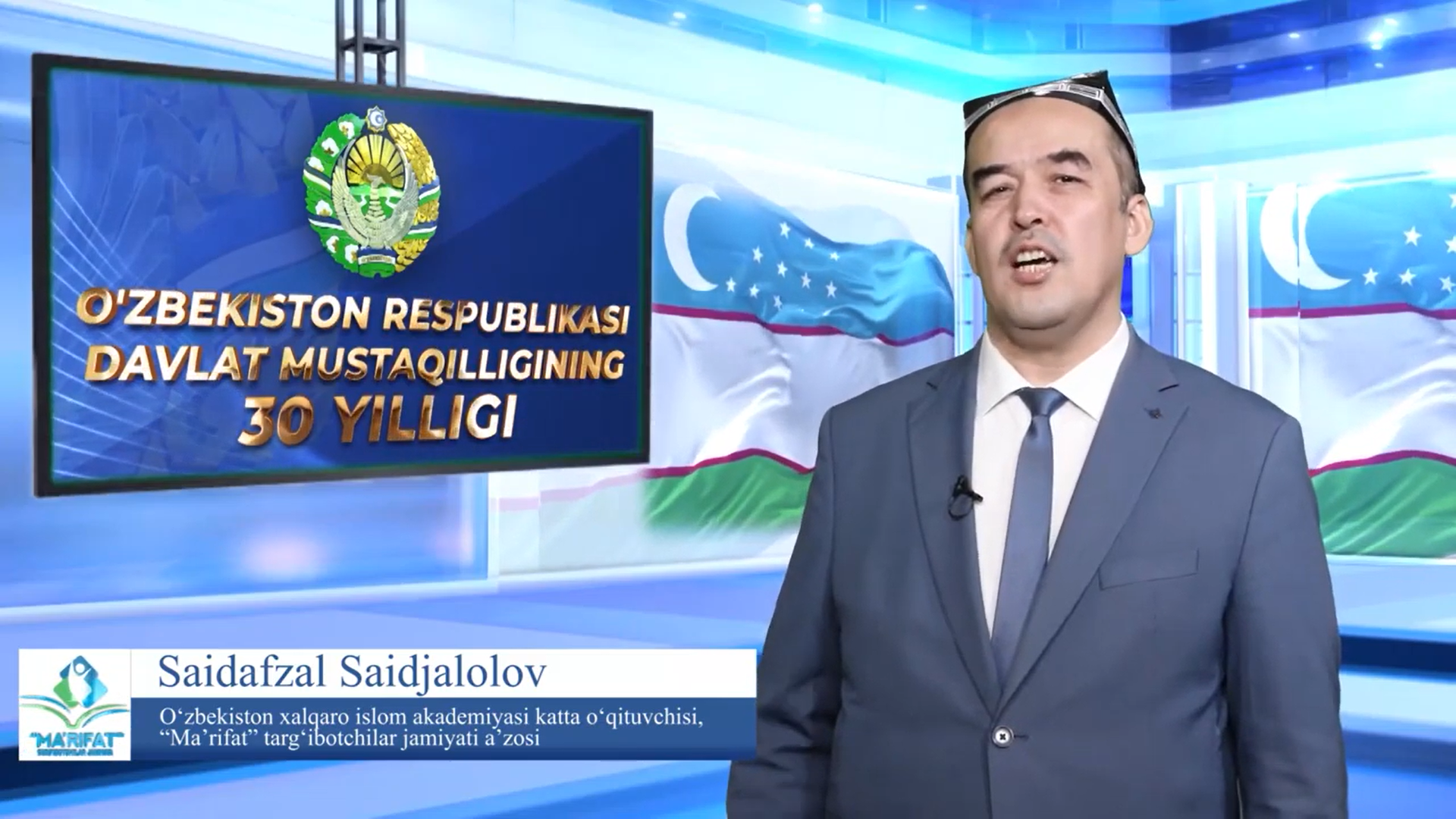 O‘zbekiston Respublikasi davlat mustaqilligining 30 yilligiga