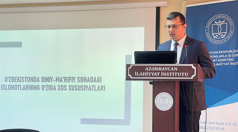 Akademiya vakillarining Ozarbayjon ilohiyot institutida seminar darslari tashkil etildi