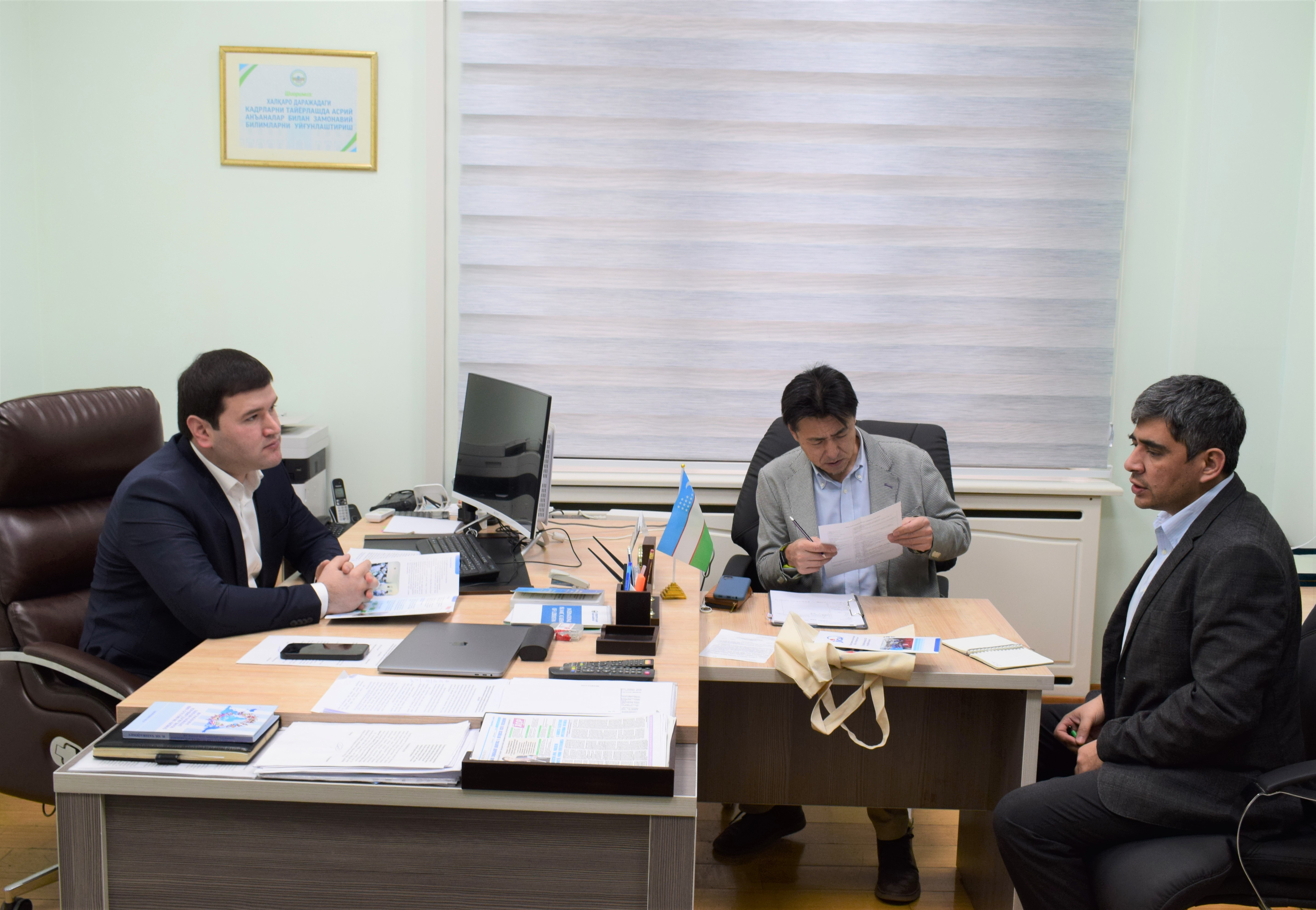 Akademiyada Yaponiya xalqaro hamkorlik agentligi (JICA) koordinatori bilan uchrashuv o‘tkazildi