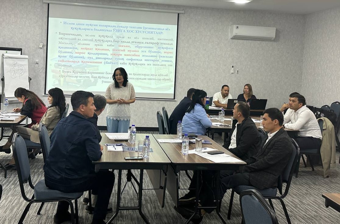 Gender tengligi bo‘yicha trening mashg‘ulotlari o‘tkazildi