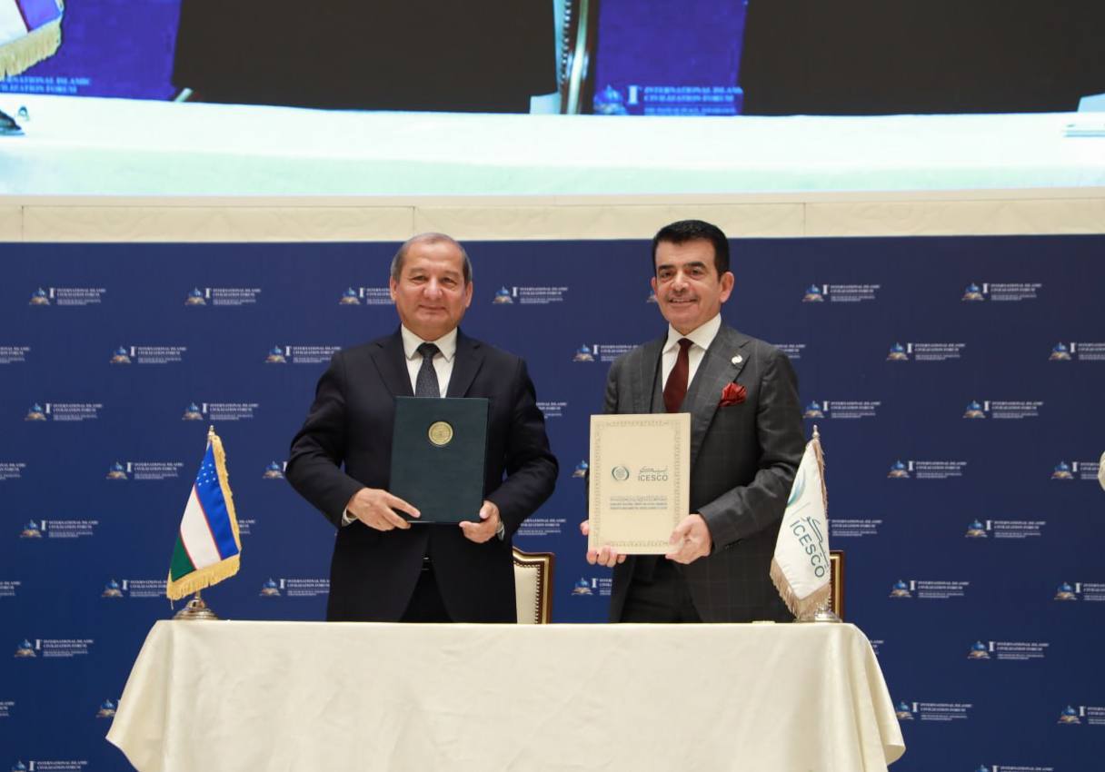O‘zbekiston xalqaro islomshunoslik akademiyasi va ICESCO o‘rtasida hamkorlik memorandumi imzolandi