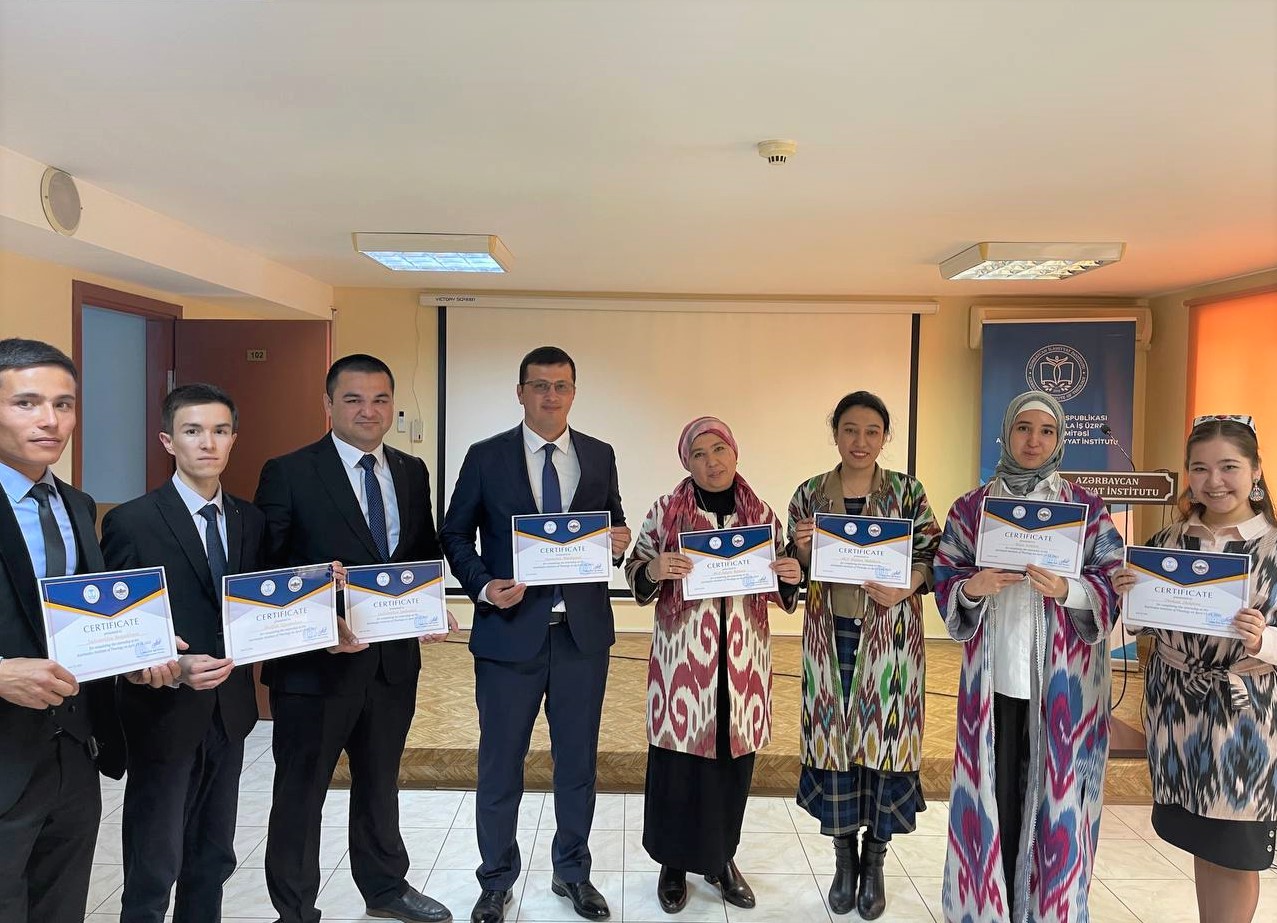 Akademiyaning yana bir o‘qituvchisi Ozarbayjon ilohiyot institutida ma’ruza qildi