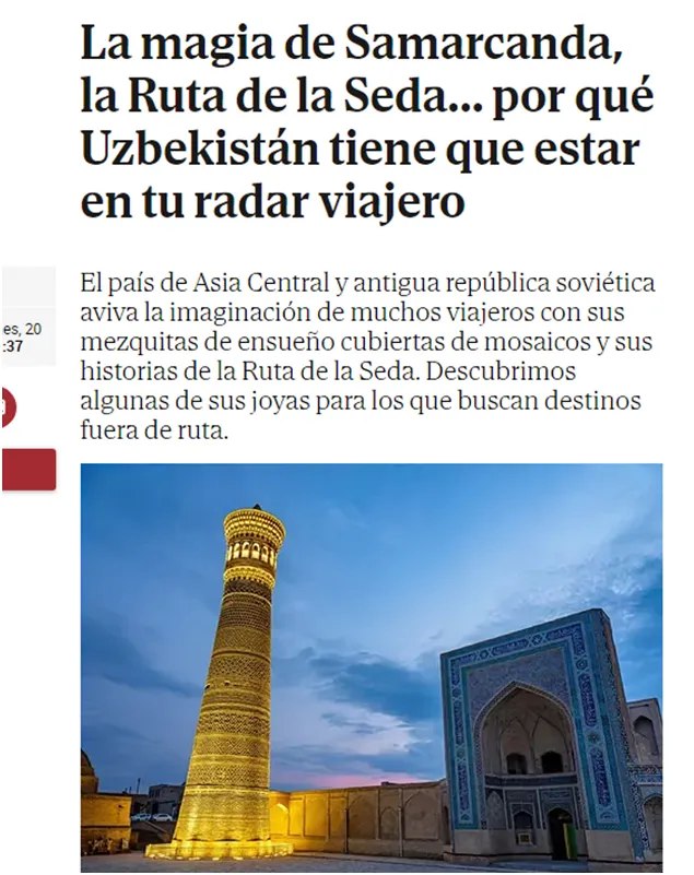 Ispan nashri: Ipak yoʻli va Samarqand sehri. Nima uchun Oʻzbekiston sizning sayohatlaringiz roʻyxatida boʻlishi kerak?