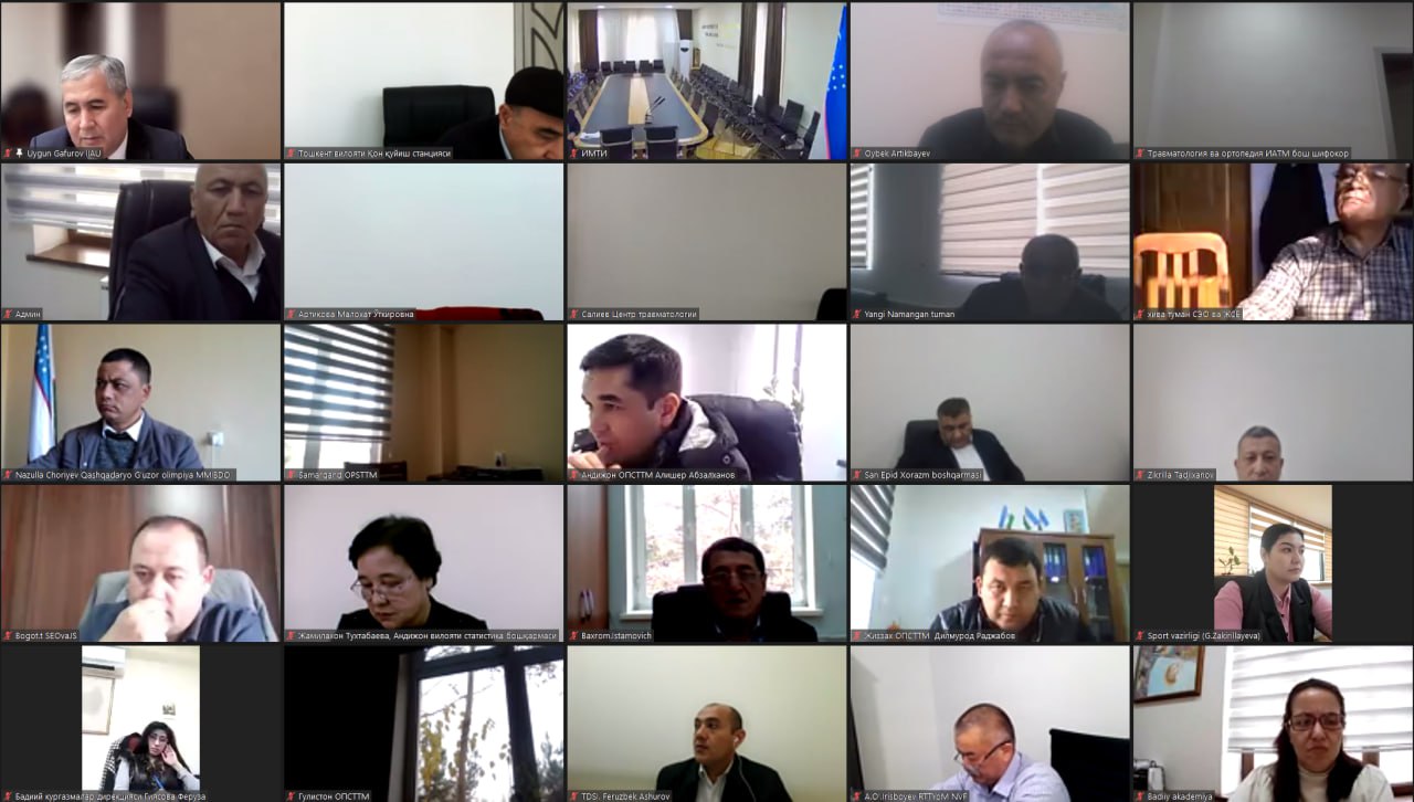 Akademiya rektori onlayn seminarda ma’ruza qildi