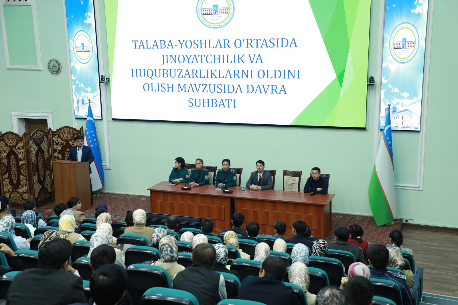 Talaba-yoshlar o‘rtasida jinoyatchilik va huquqbuzarlikni oldini olish