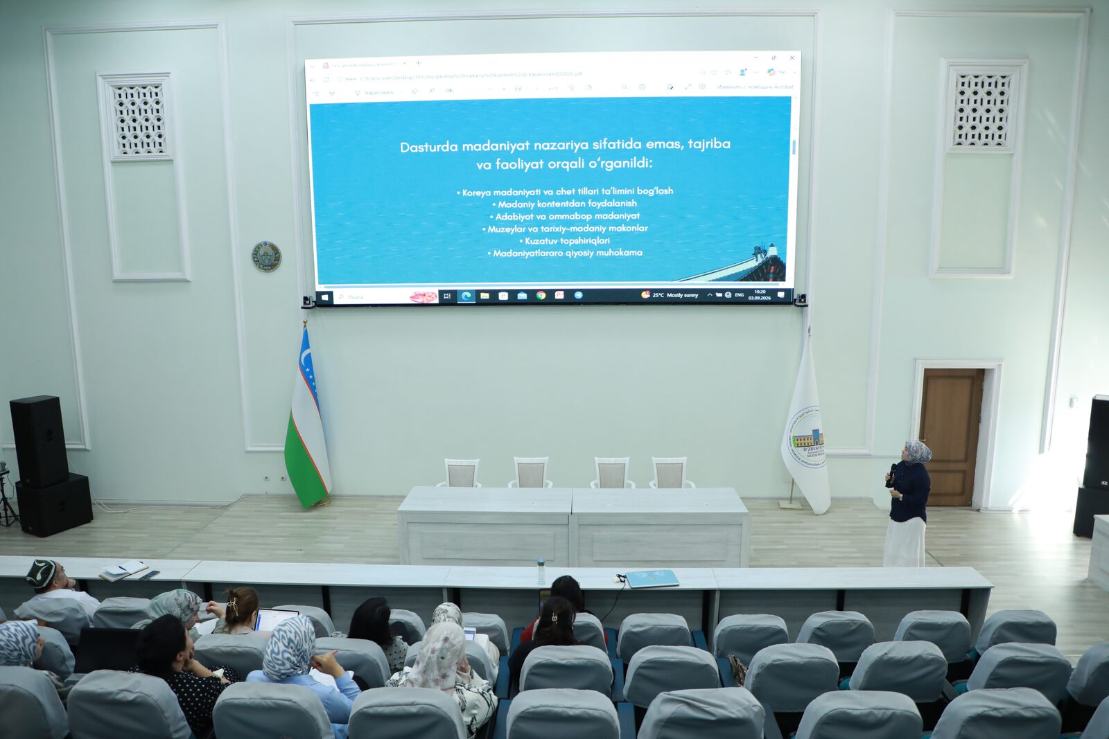 Akademiya professor-o‘qituvchilari uchun o‘quv-mashg‘ulotlari davom etmoqda