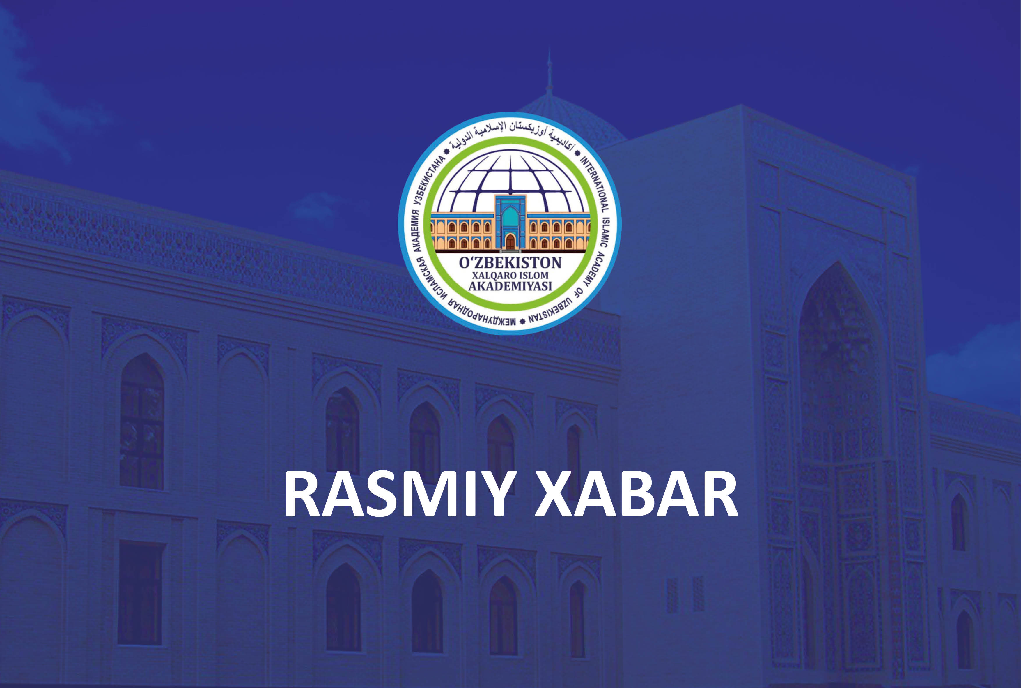 Rasmiy xabar!!!