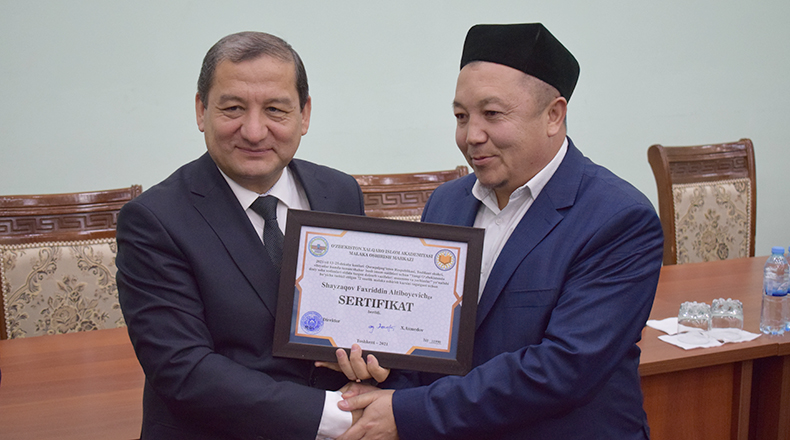Malaka oshirish o‘quvlarining ikkinchi bosqichi yakunlandi