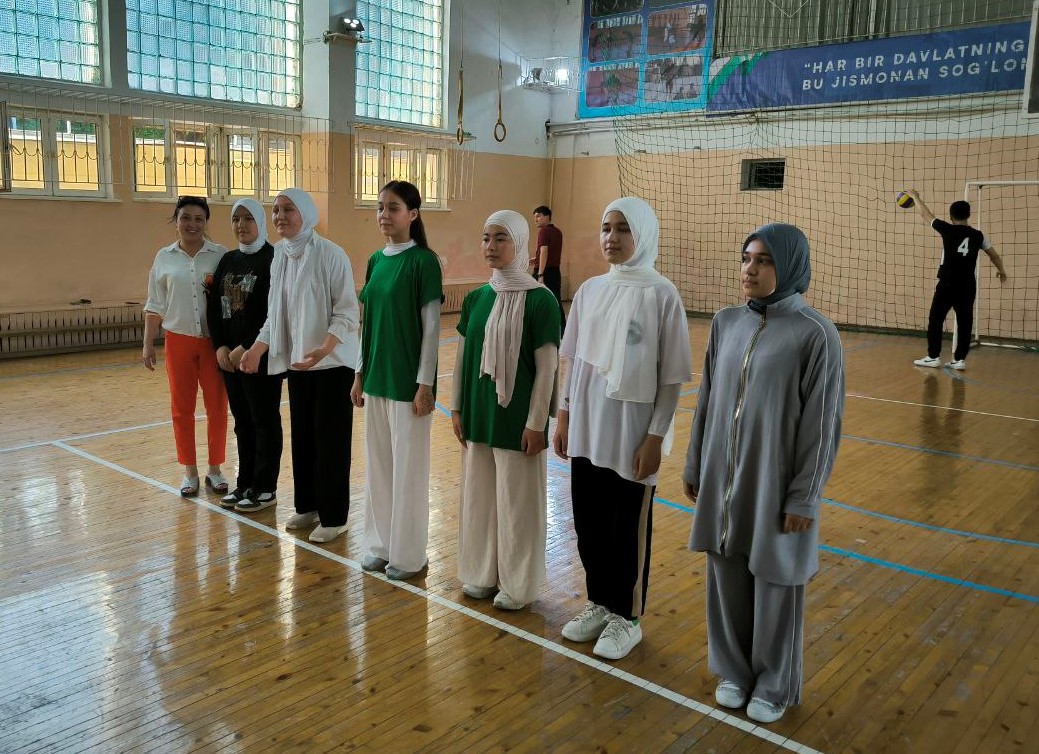 Talaba-qizlar o‘rtasida voleybol bahslari o‘tkazildi