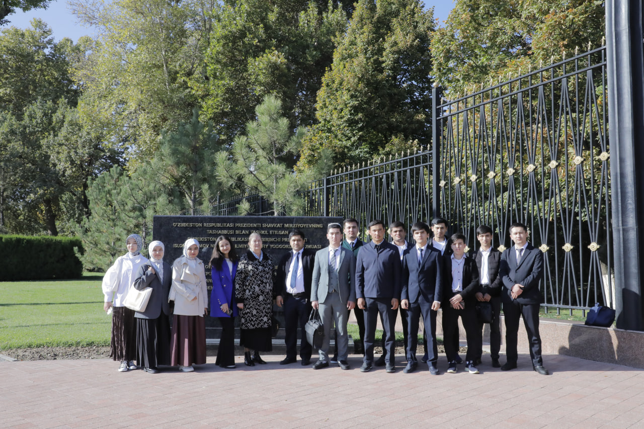 Akademiya talabalari uchun Islom Abdug‘aniyevich Karimov nomidagi ilmiy-ma’rifiy yodgorlik majmuasi muzeyiga ekskursiya tashkil etildi